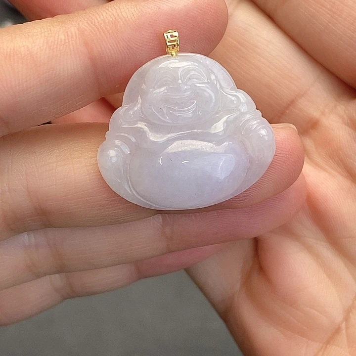 翡翠18K金镶嵌颈饰翡翠