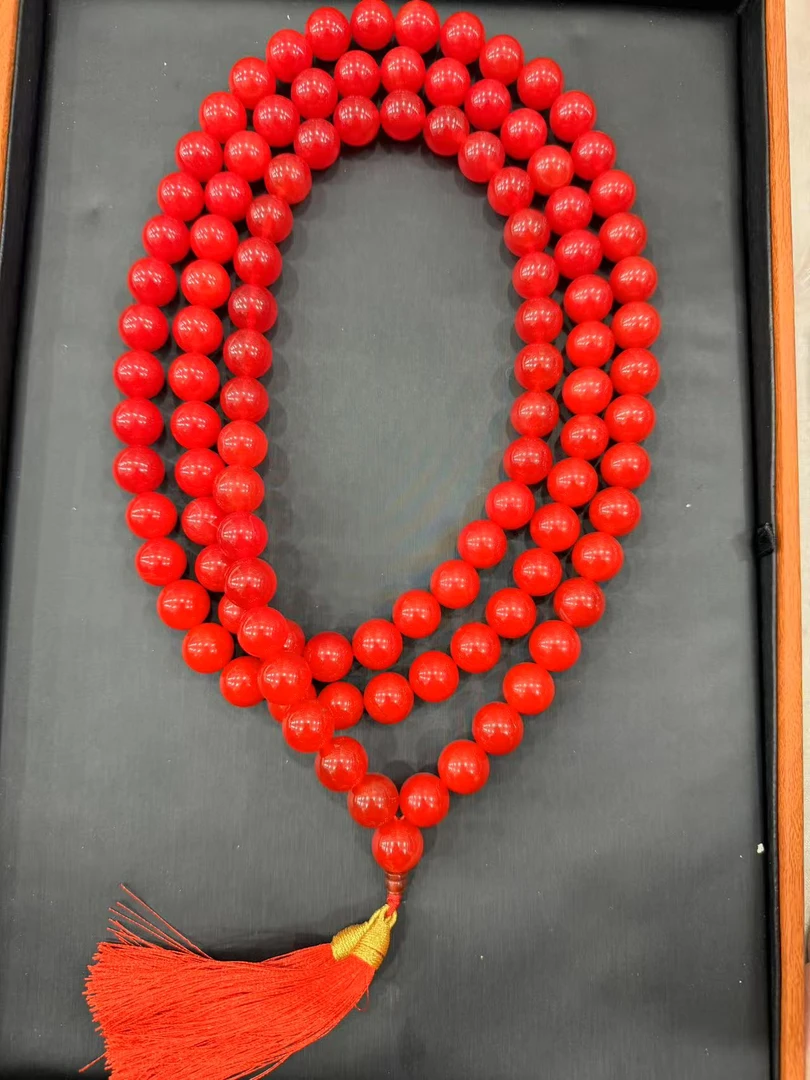 天然玛瑙时尚带的锦红项链卡14（多样性拍一发一）