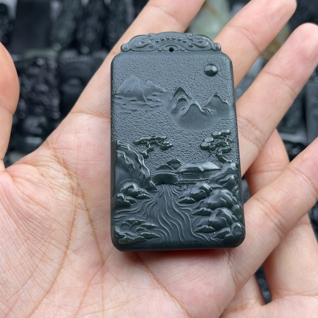 和田玉未镶嵌颈饰