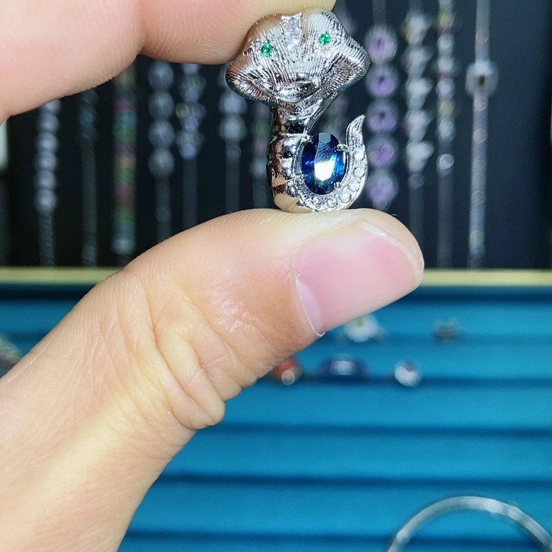 【闪购商品】紫晶珠宝半成品银S925镶嵌