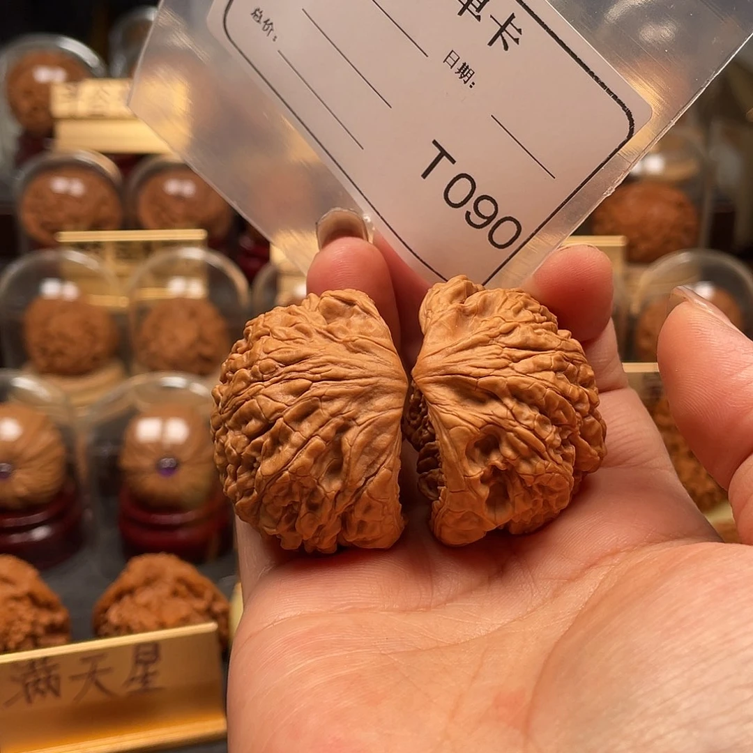 文玩核桃把件达*蛇王44。090