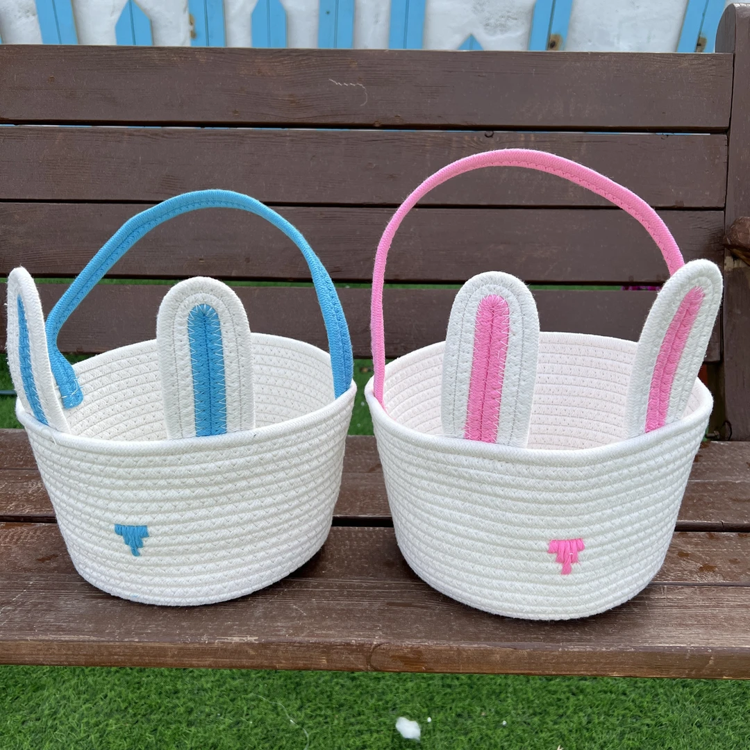 卡通棉麻零食篮子