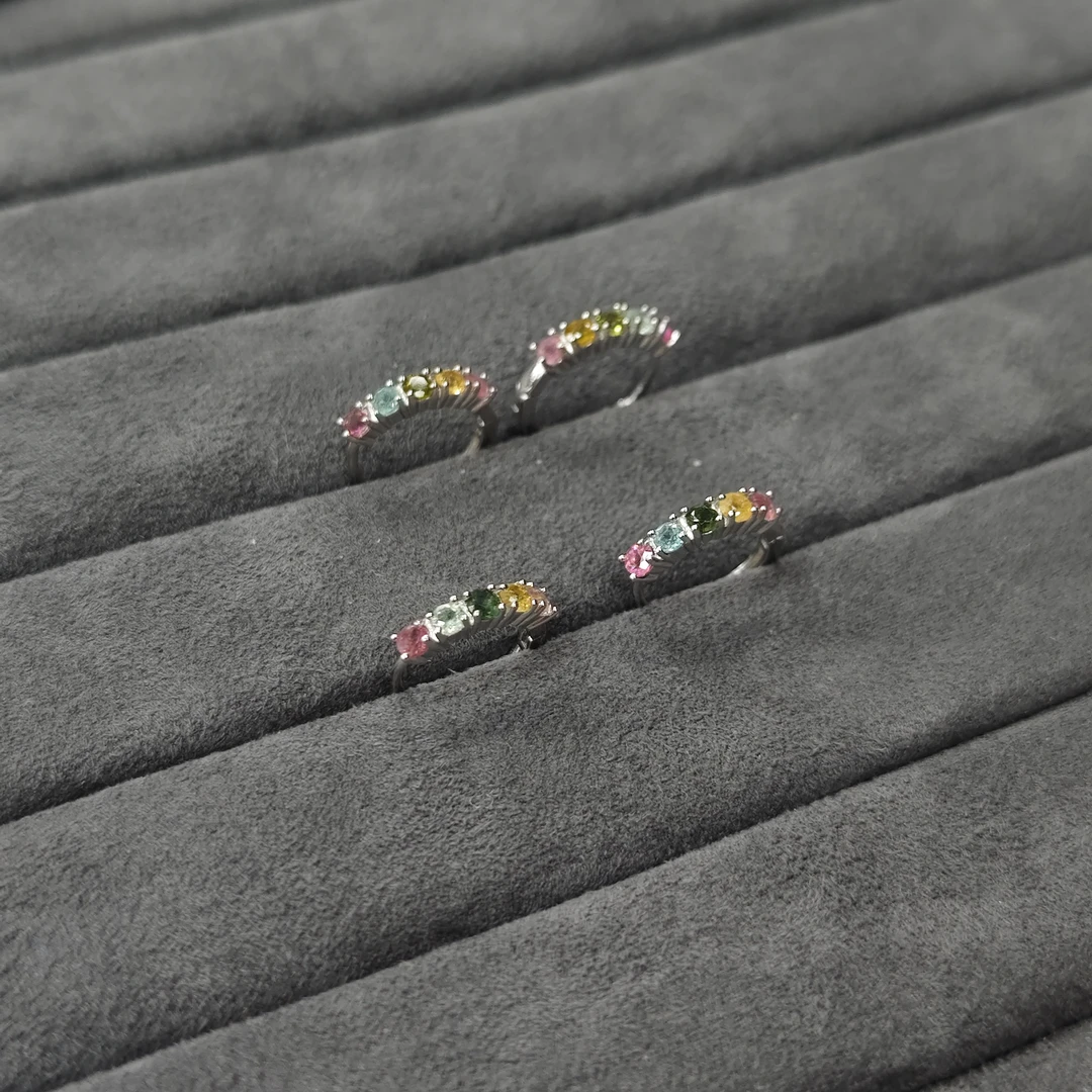 【书记甄选】天然原创碧玺耳环 多样性发一件 GY5123