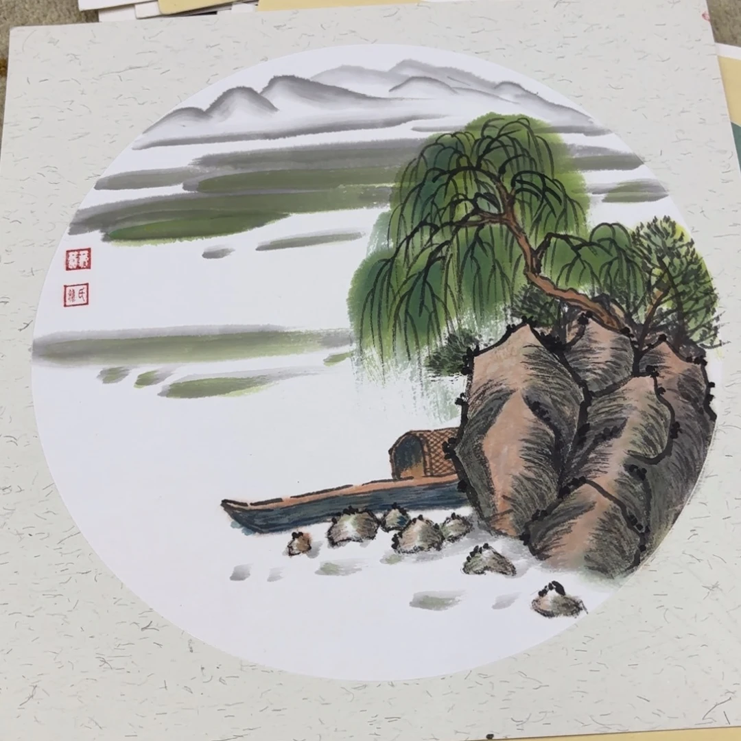 国画38-38卡纸作品艺