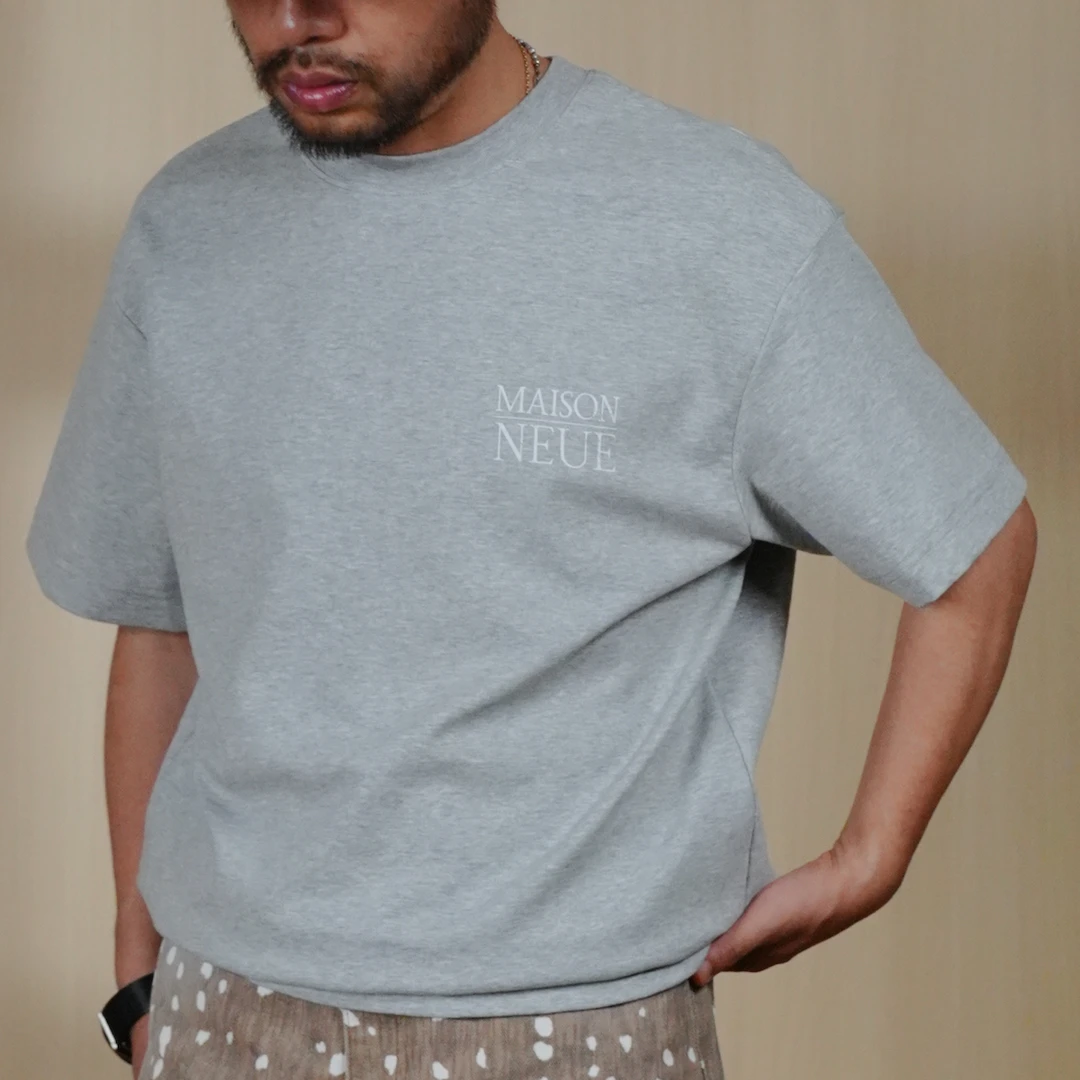 TIAS半花苞下摆双层短袖T恤