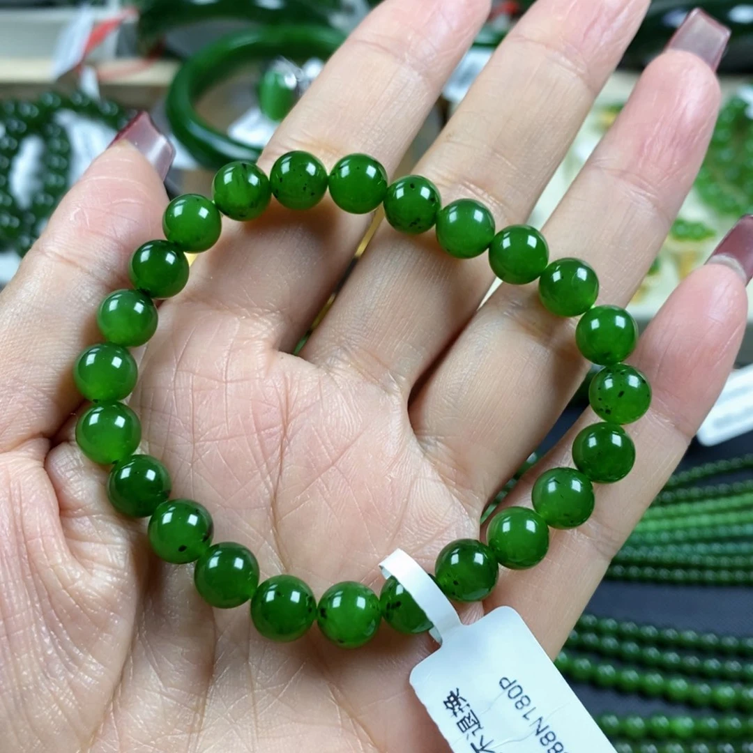 和田玉（碧玉）手链未镶嵌A****?8