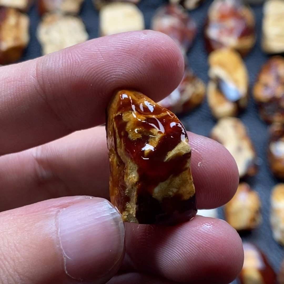 定制琥珀未镶嵌琥珀蜜蜡原石定制