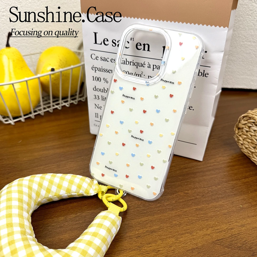 爱心波点IMD手机壳适用苹果华为vivo小米oppo女款iphone16/15