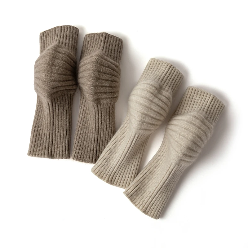 H1正品纯山羊绒护膝盖关节老寒腿 舒适柔软更保暖 上下松紧不下滑