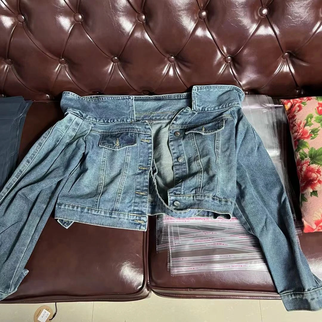 休闲个性一字领牛仔短款外套