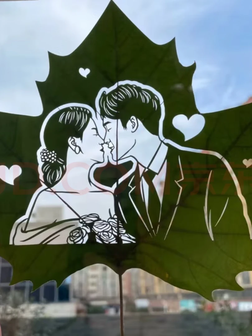 七夕专属叶雕私人定制旋转相框高端生日礼物朋友闺蜜爱人定制礼物