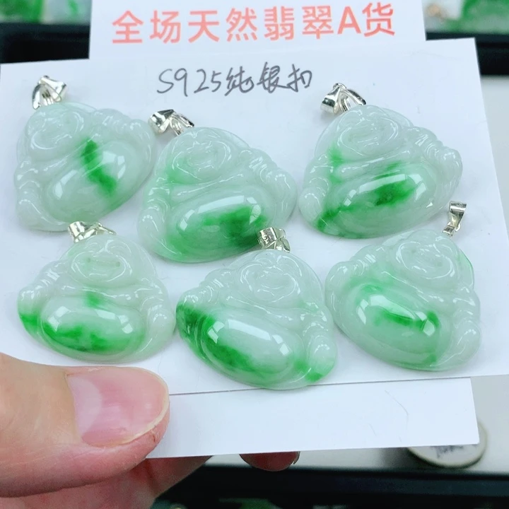 翡翠挂件银S925镶嵌多样性发其1