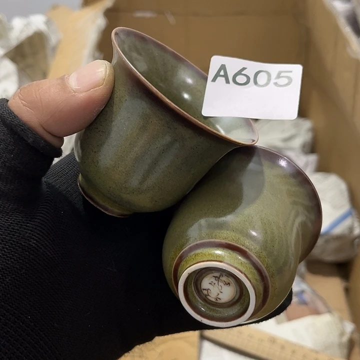 瓷片茶摆件工艺品摆件666