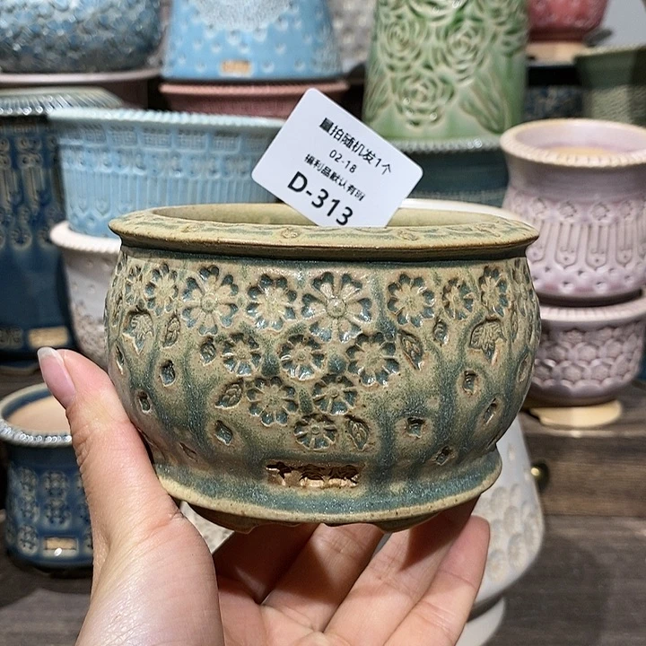 七里烧花盆2-18-313口径8