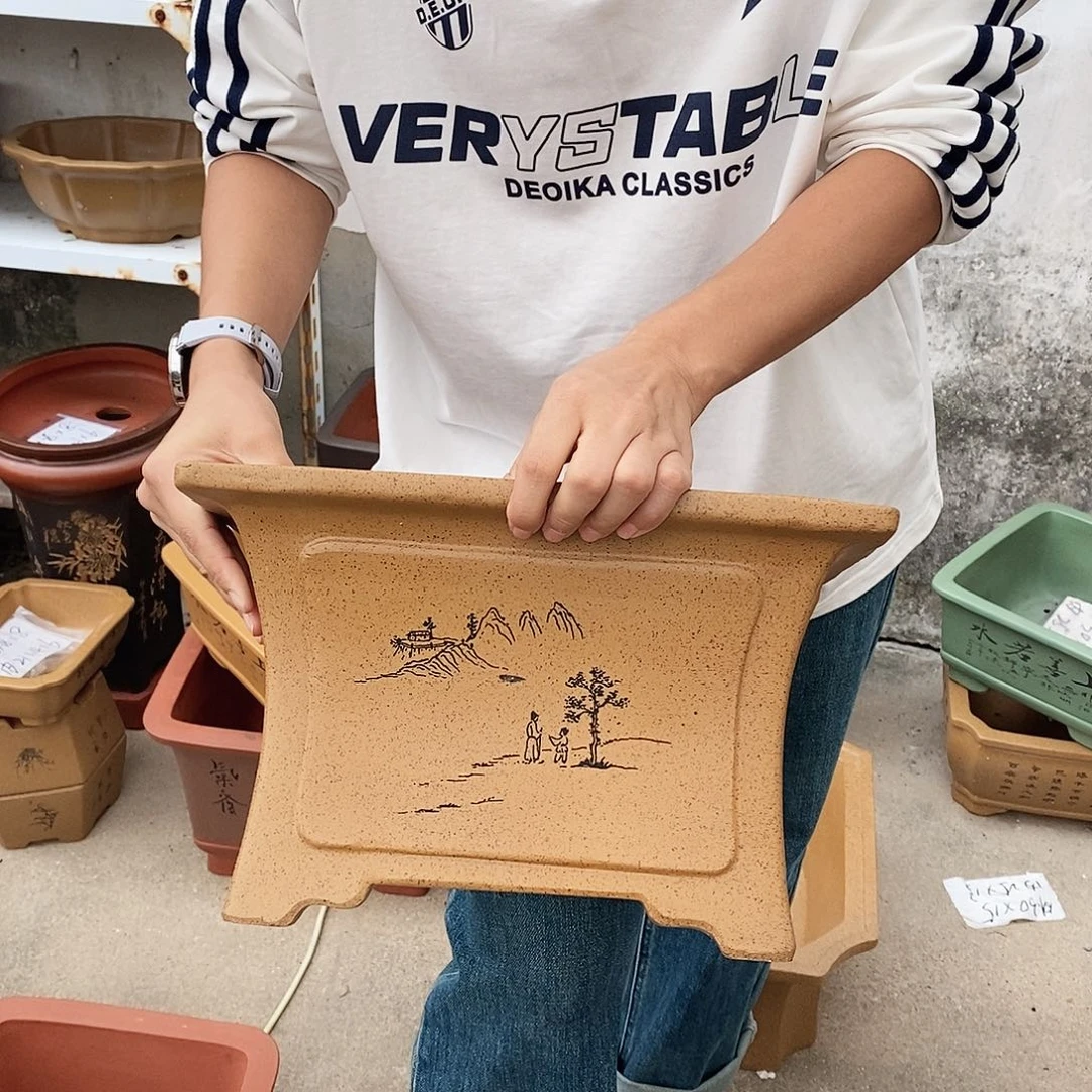 紫砂花盆紫砂花盆