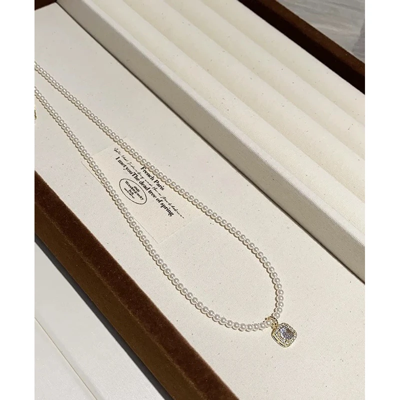 铜合金项链 1048轻奢珠珠项链