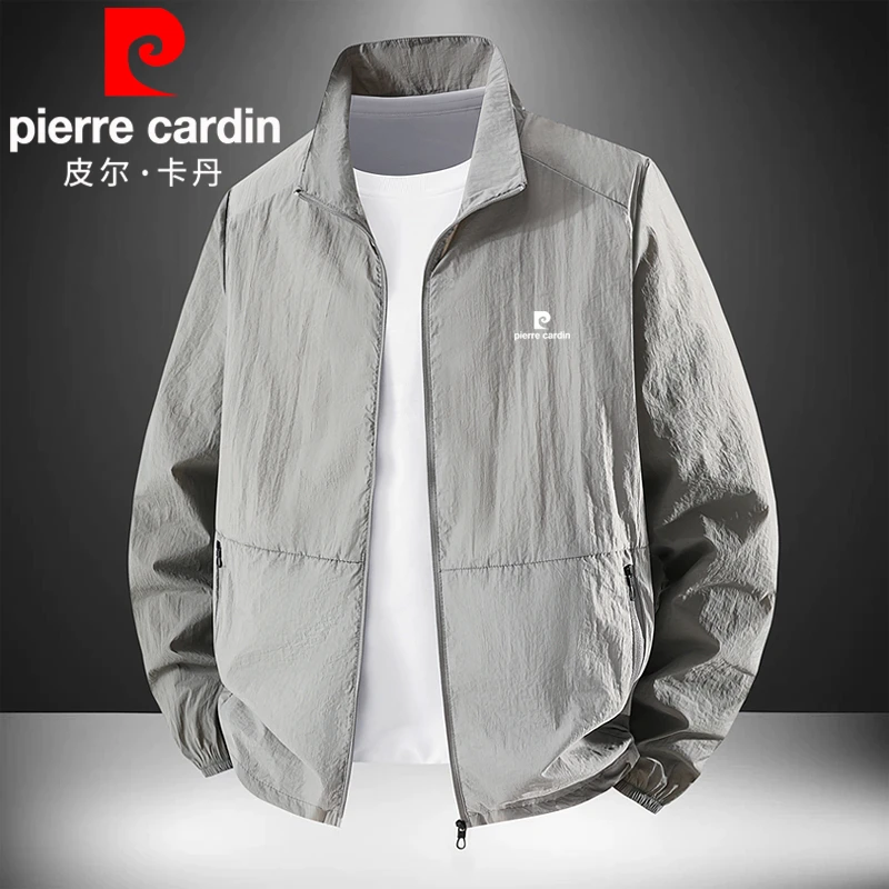 皮尔卡丹夏季防晒衣户外轻薄防紫外线立领冰丝钓鱼服UPF50+皮肤衣