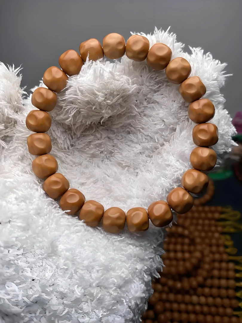 【飞哥手作】手工雕刻款奶酪原生态猴头核桃单圈手串