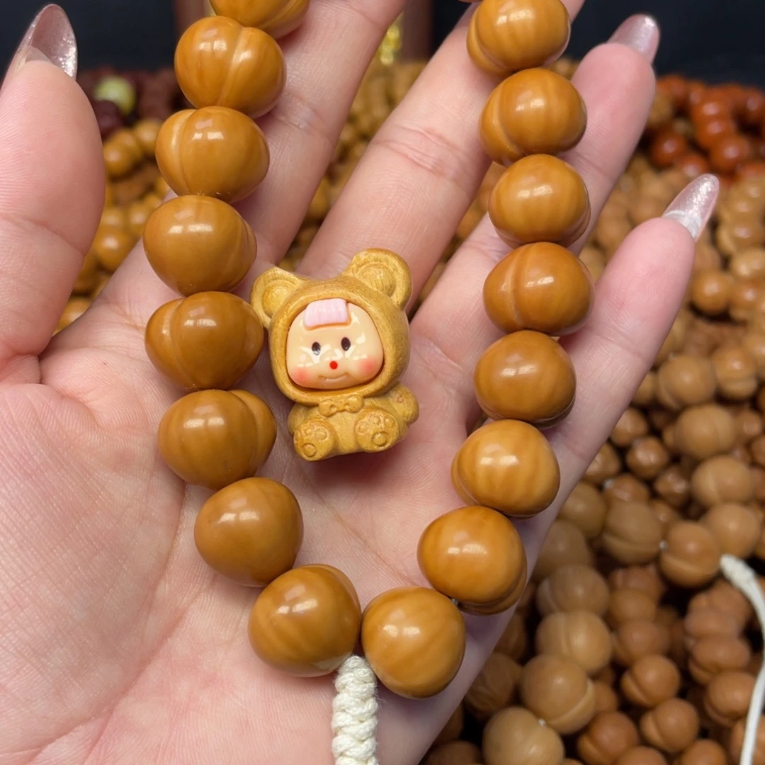 ***ㅤ手串猴头核桃全网光面屁桃手持➕多妹配饰