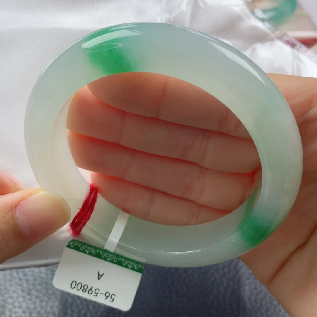 未镶嵌手镯翡翠缅甸天然翡翠A货56正