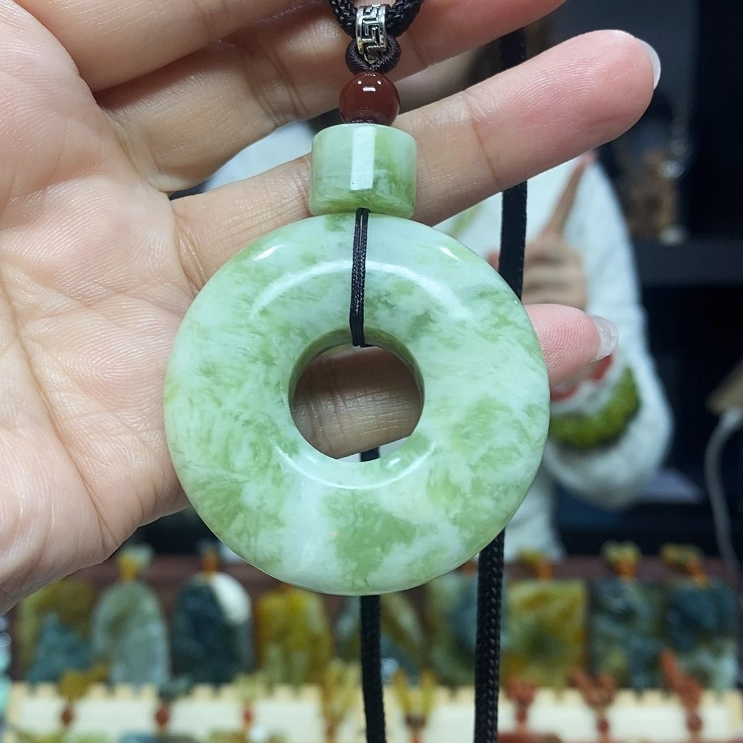 未镶嵌岫玉挂件吊坠项链