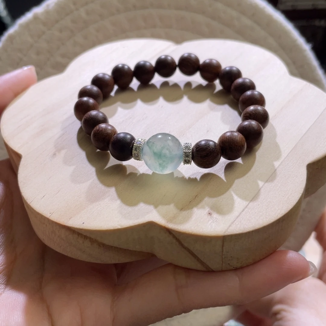翡翠散珠天然缅a翡翠冰蓝飘花