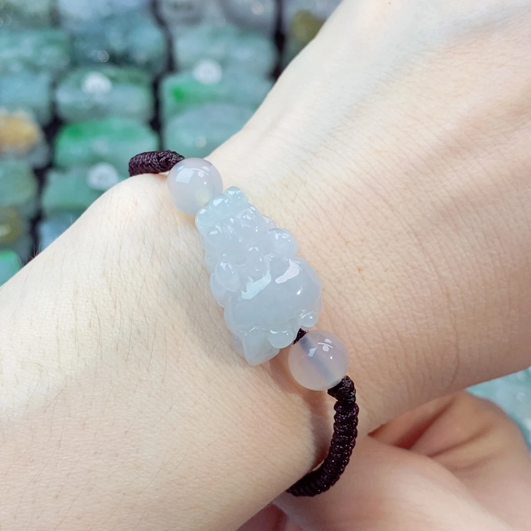 翡翠未镶嵌颈饰天然