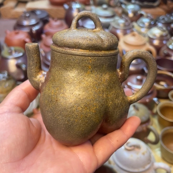 茶壶紫砂宜兴紫砂原矿泥料150手捏