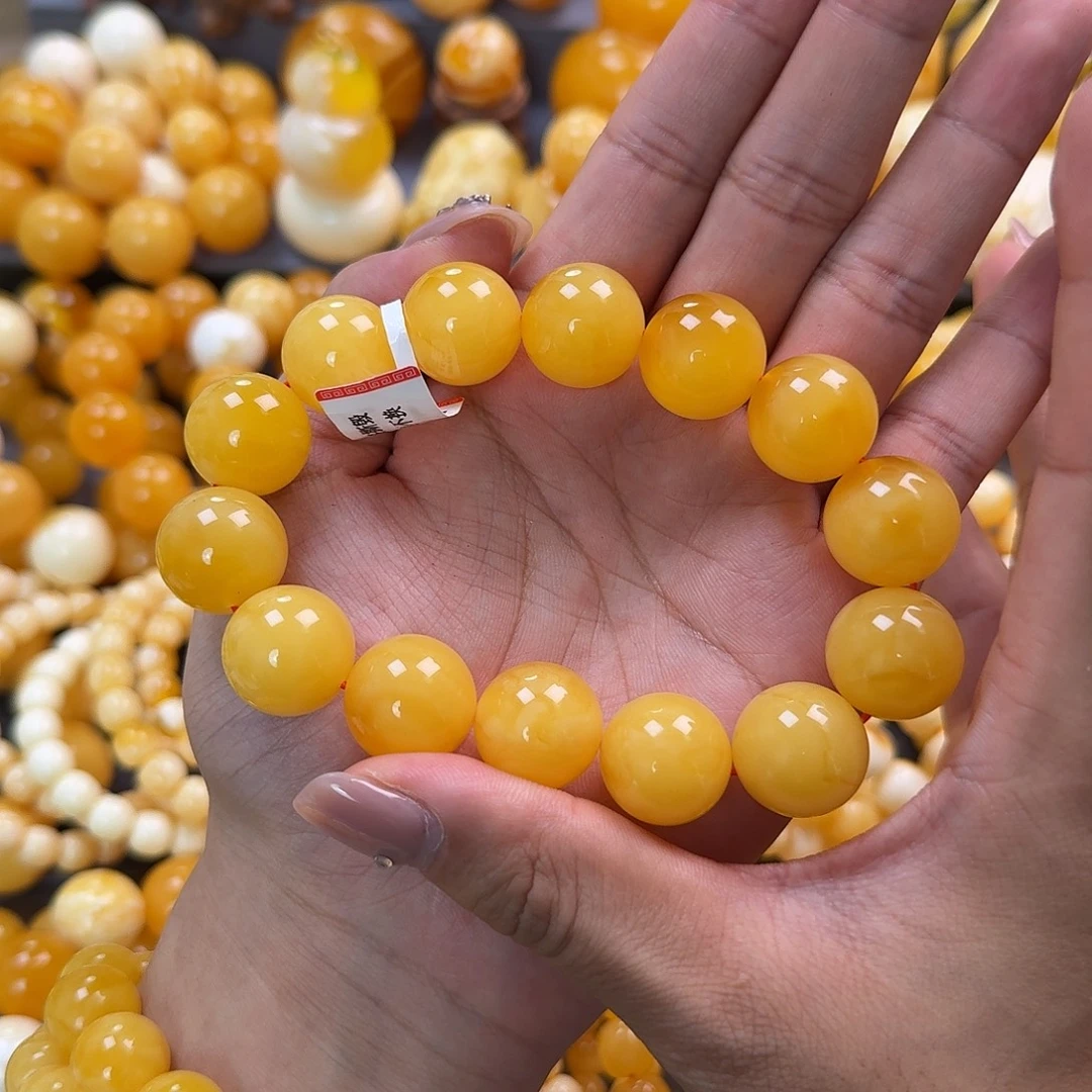 蜜蜡未镶嵌珠宝奇石同料18mm