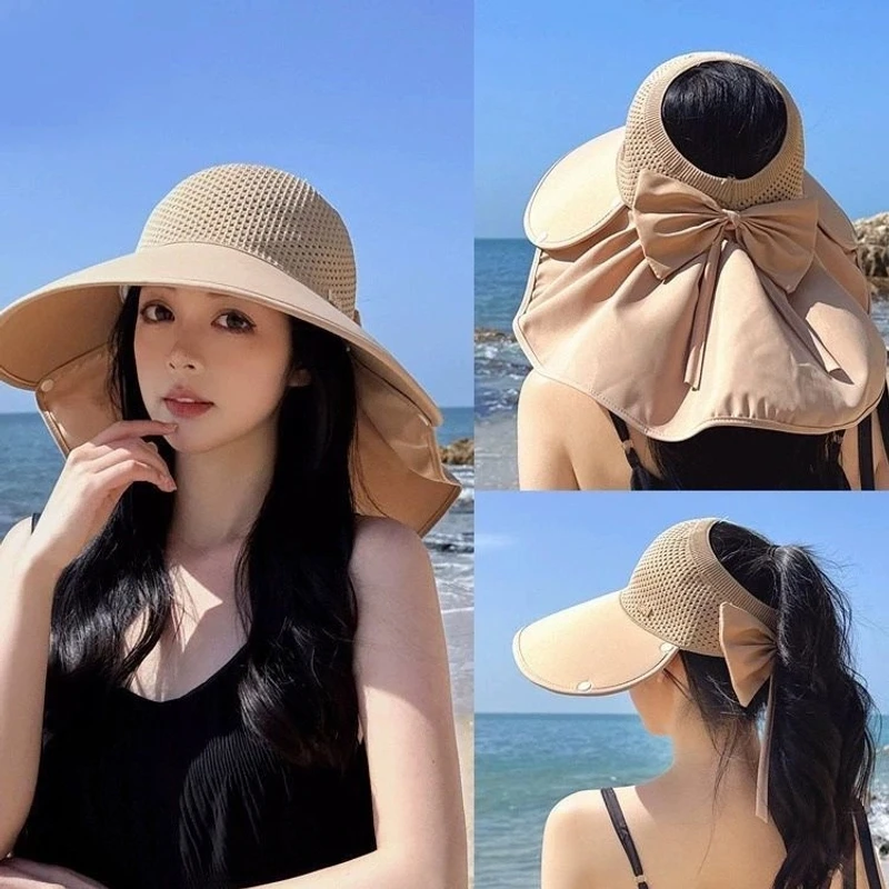 【25年新款】披肩防晒遮阳帽防紫外线全脸太阳帽女款2025新款