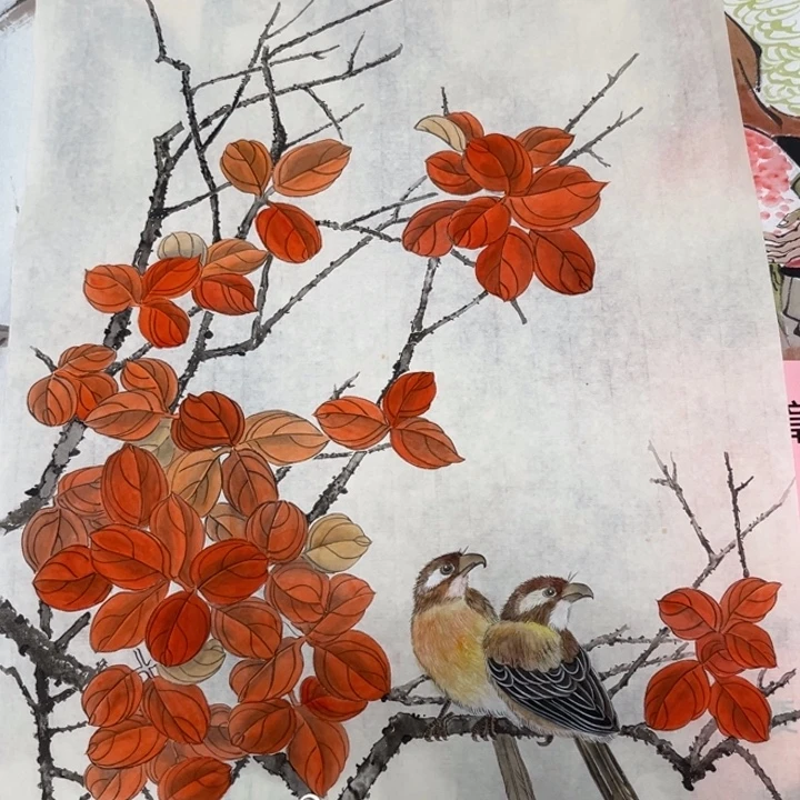 竖款大鱼书画艺术作品