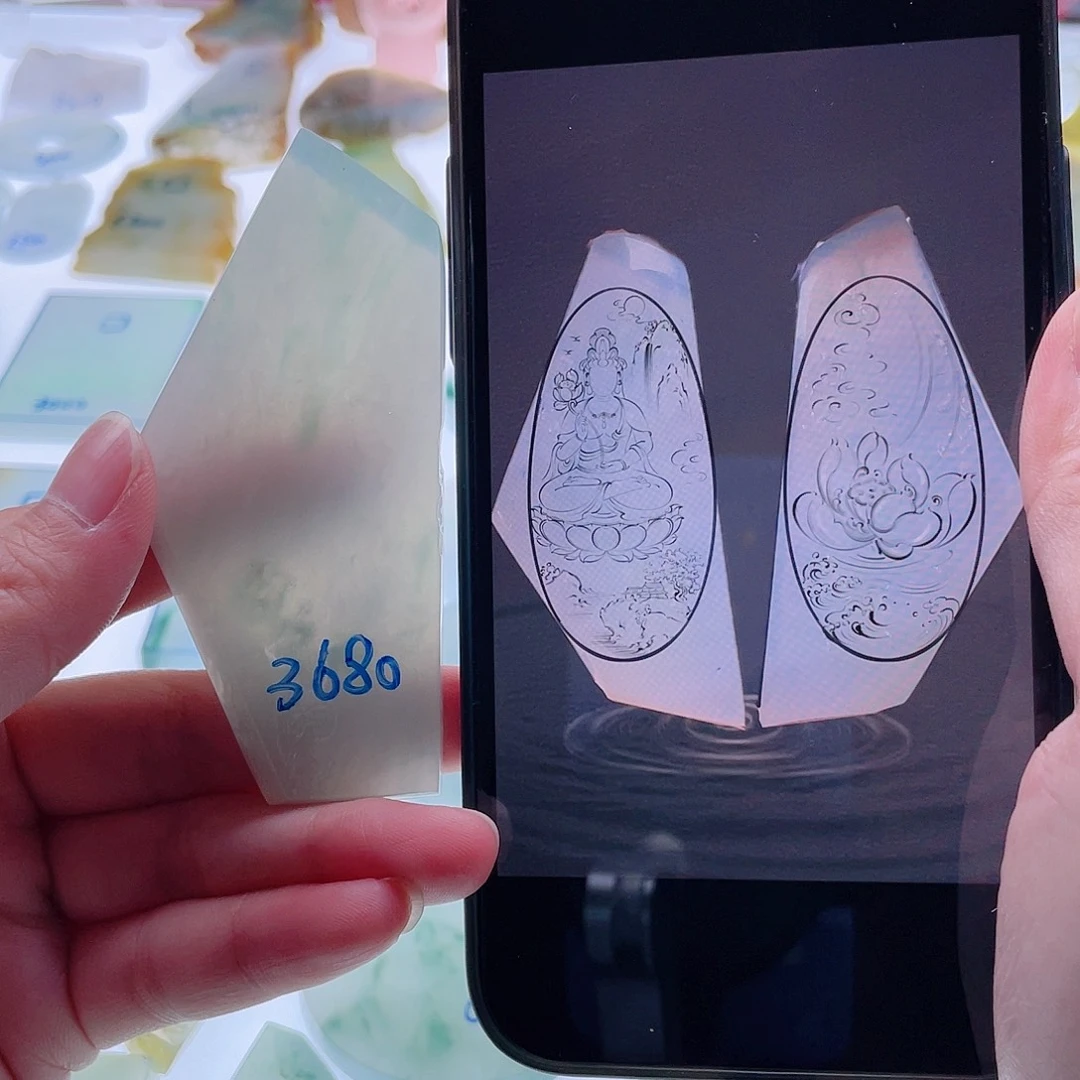 定制翡翠未镶嵌天然翡翠包工