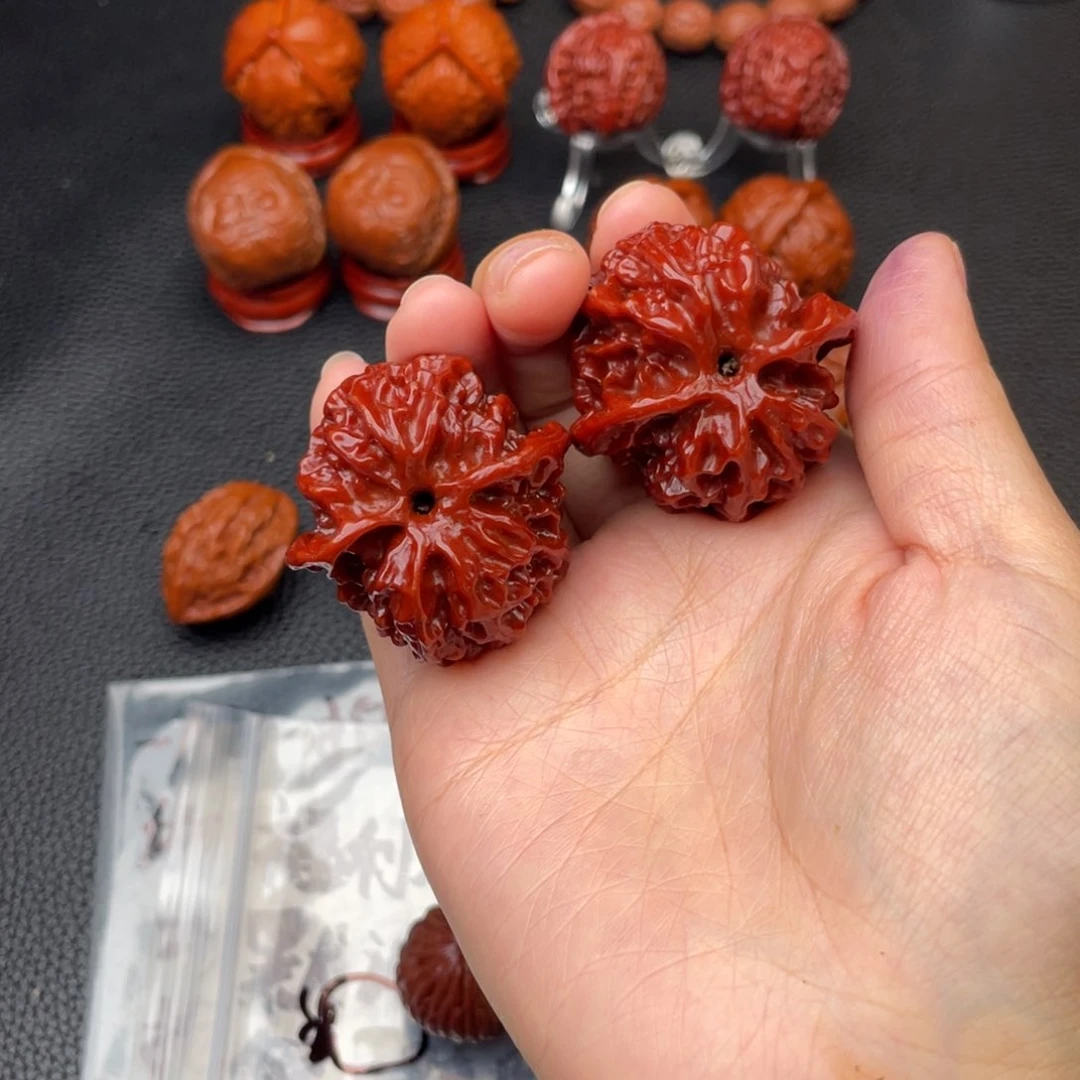 文玩核桃把件干**风苹果