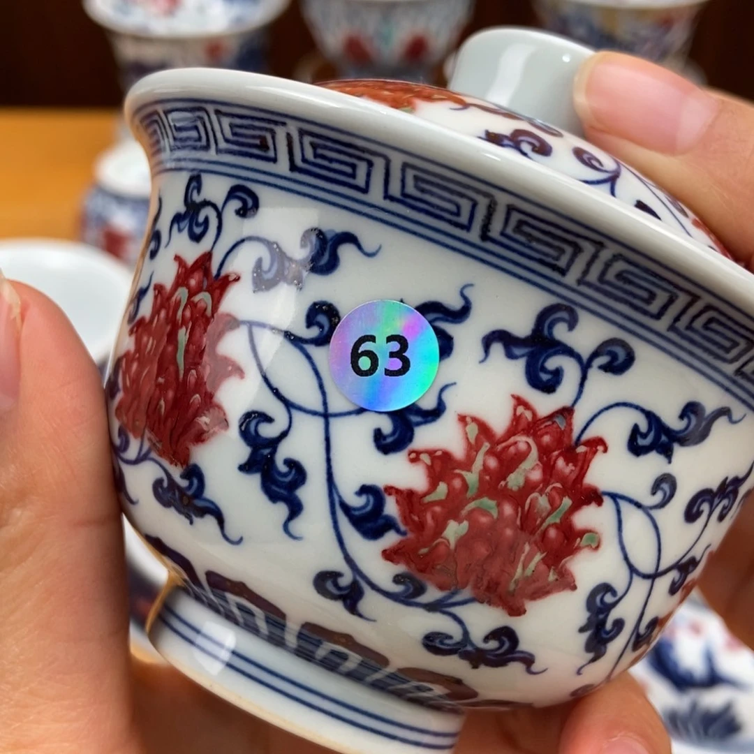 手绘现代茶具非古董