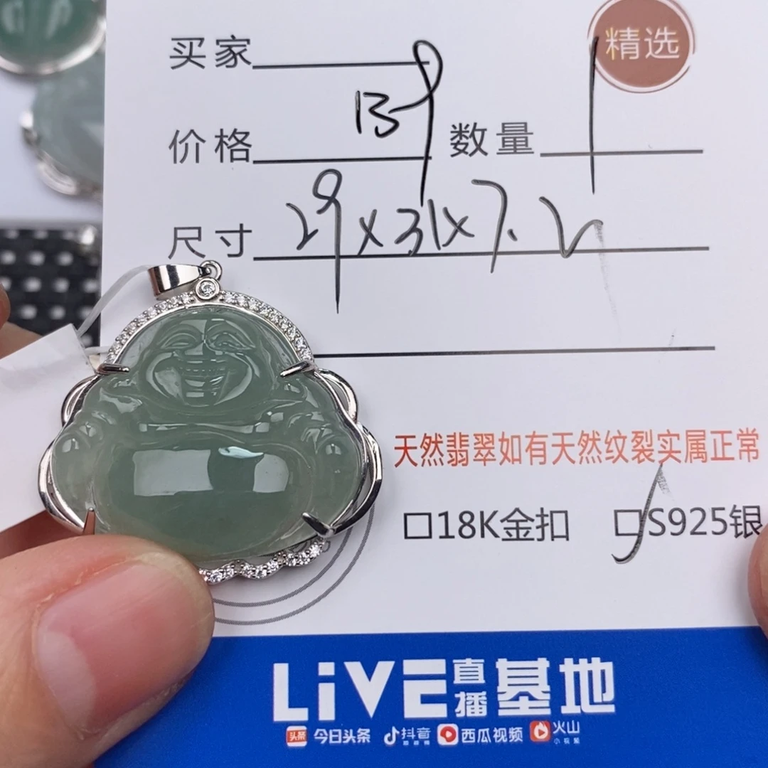翡翠银S925镶嵌颈饰