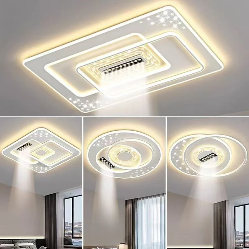 客厅卧室吸顶灯中式客厅灯创意客厅灯长方形圆形