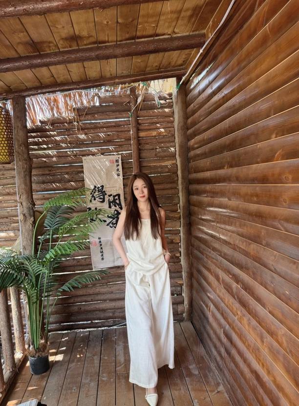 夏季吊带INS风韩系阔腿裤套装