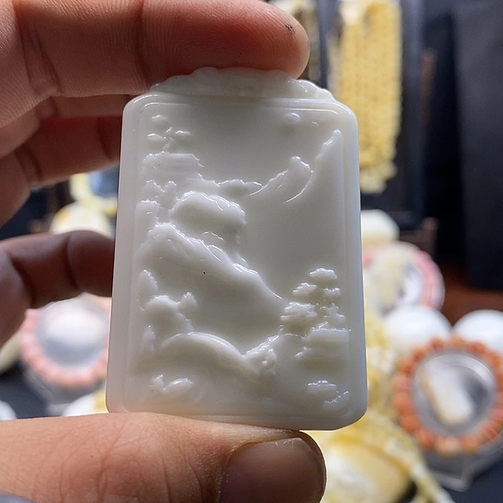 天***天贝壳手串/手链山水牌