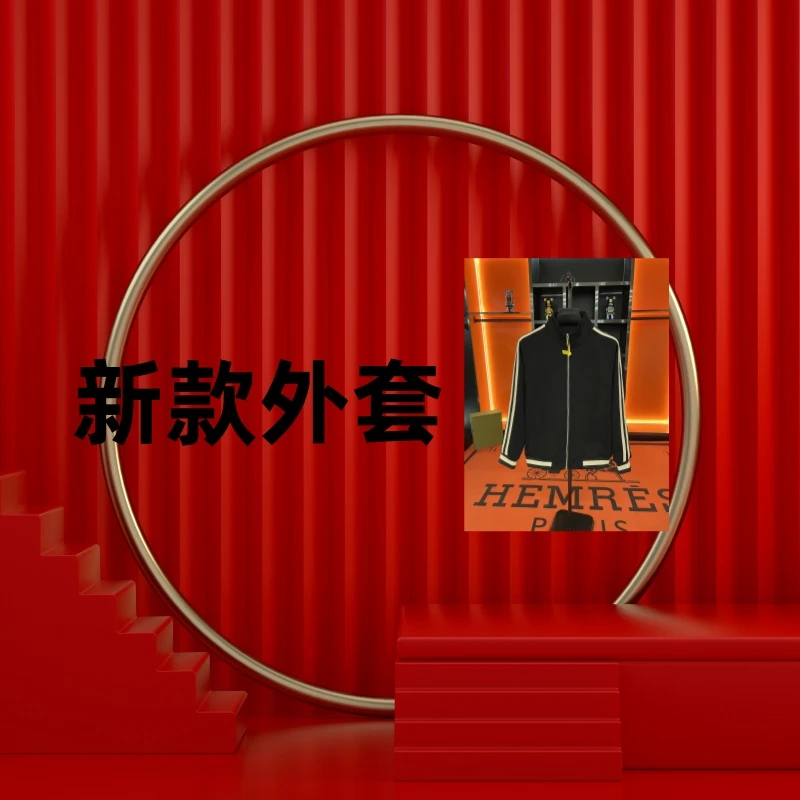 【外套928】2025新款男士黑色舒适休闲运动外套