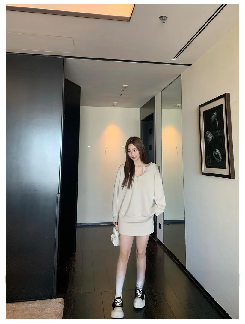 秋季条纹新款胖瘦MM休闲INS时尚慵懒风长袖千金清冷感贵系衣服