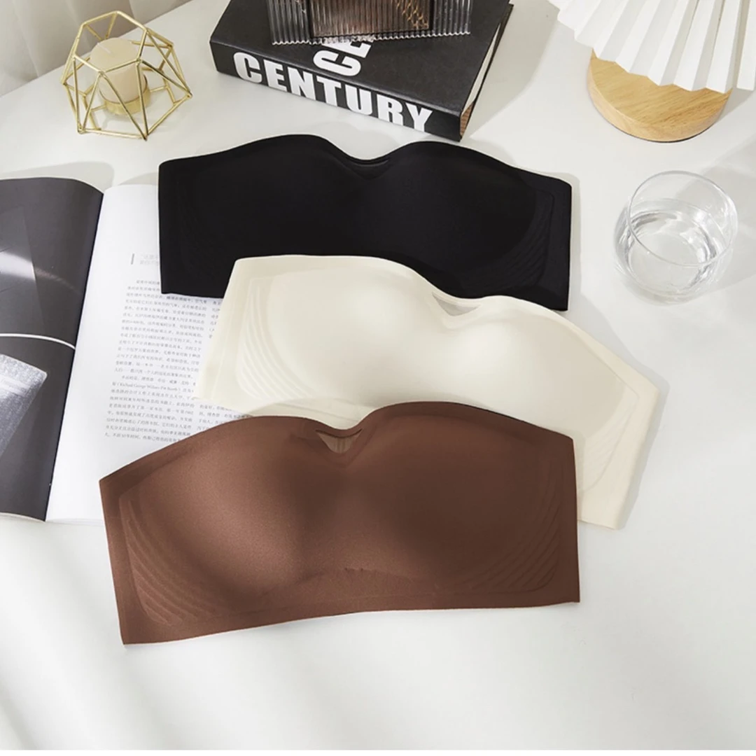 薄款无痕内衣聚拢夏季文胸轻薄透气舒适运动打底美背抹胸性感小胸