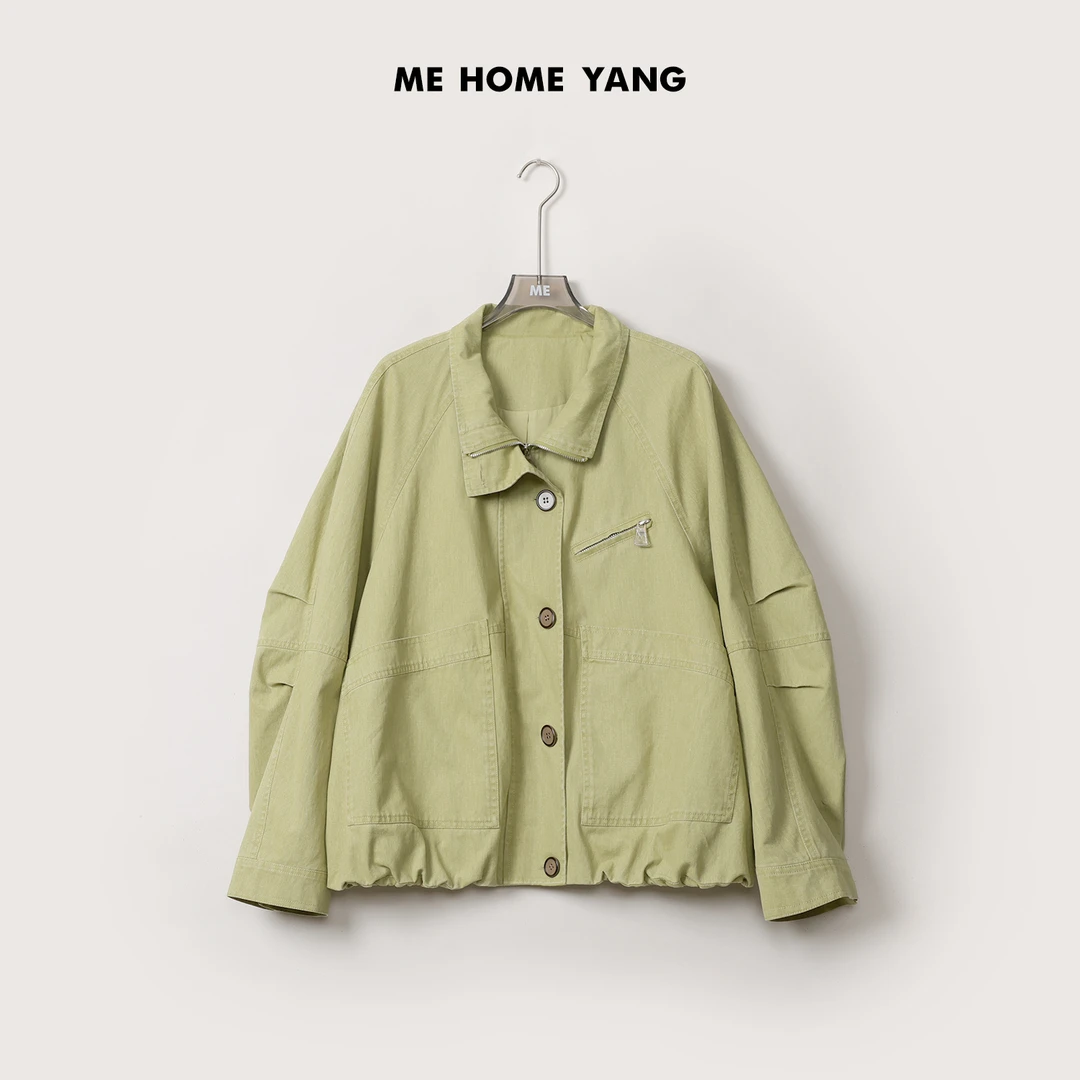 ME【牛津日记】醇奢100棉密实抗风时尚百搭做旧水洗外套MESS0009