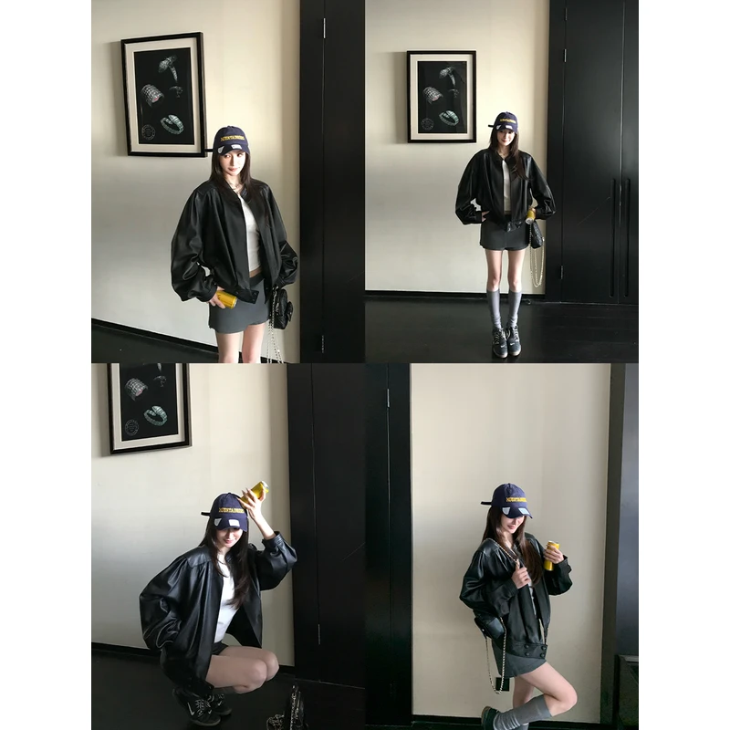 COCO皮草"Jennie同款"中古贵气泡泡袖英国进口云朵羔羊绵羊皮皮衣