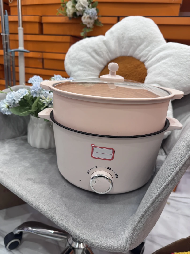 上蒸下煮多功能电煮锅 加蒸笼大容量不沾内胆 可蒸可煮可火锅