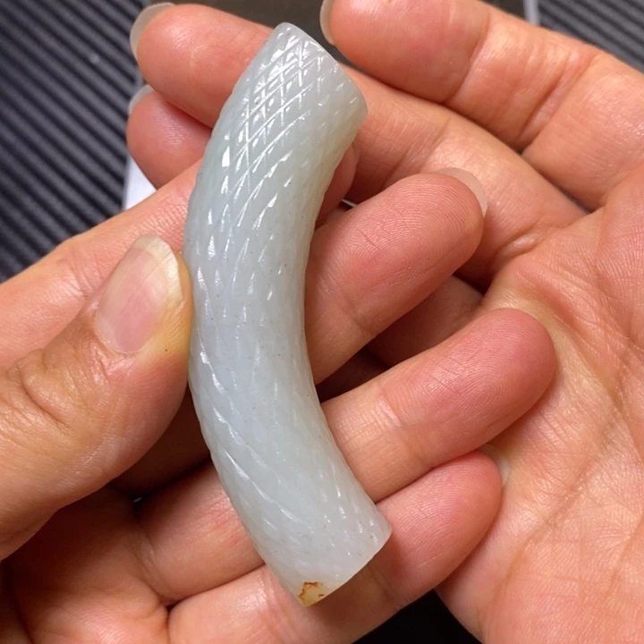 和田玉未镶嵌颈饰张****2