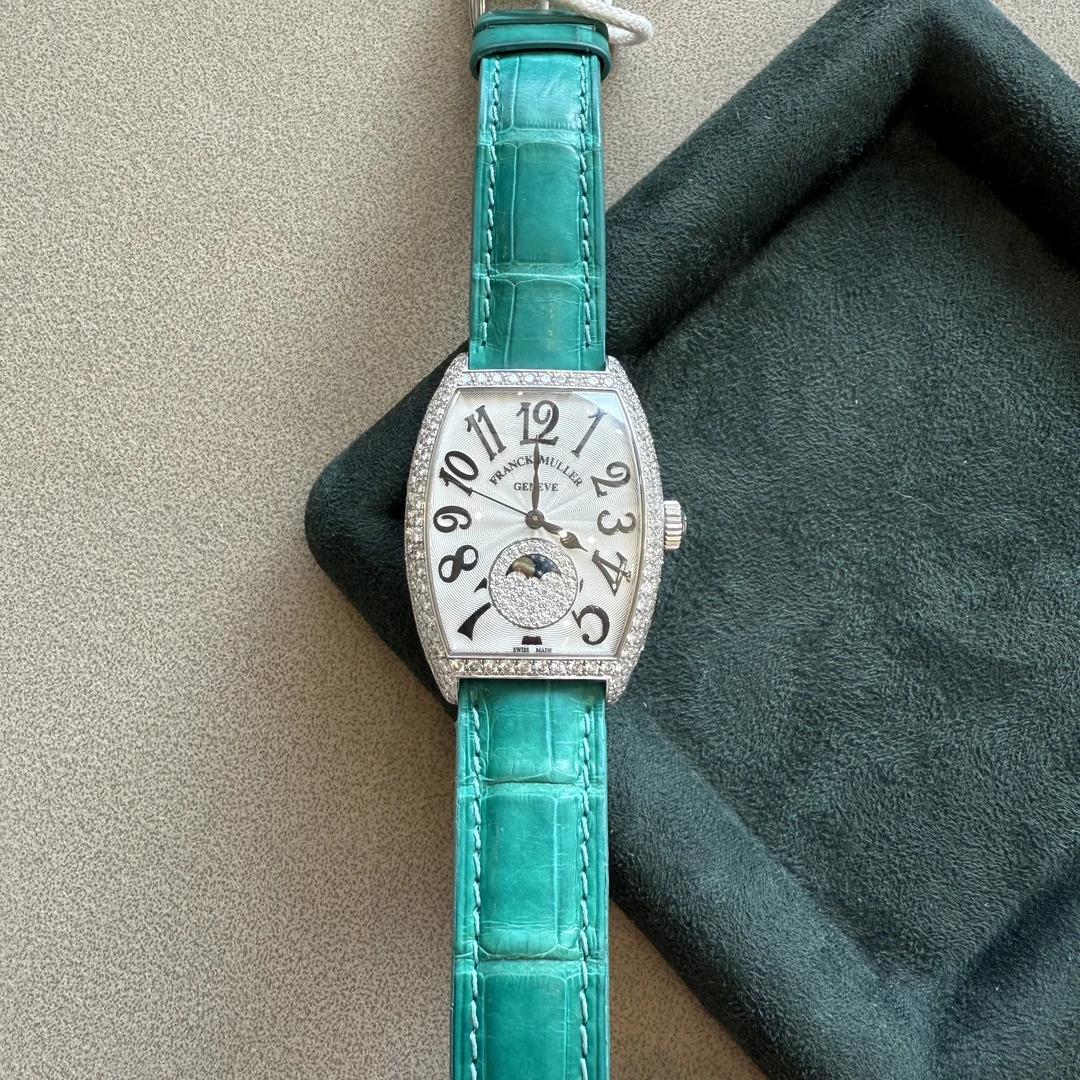 95新 Franck Muller/法兰克穆勒 酒桶/原镶钻/自动机械/女表