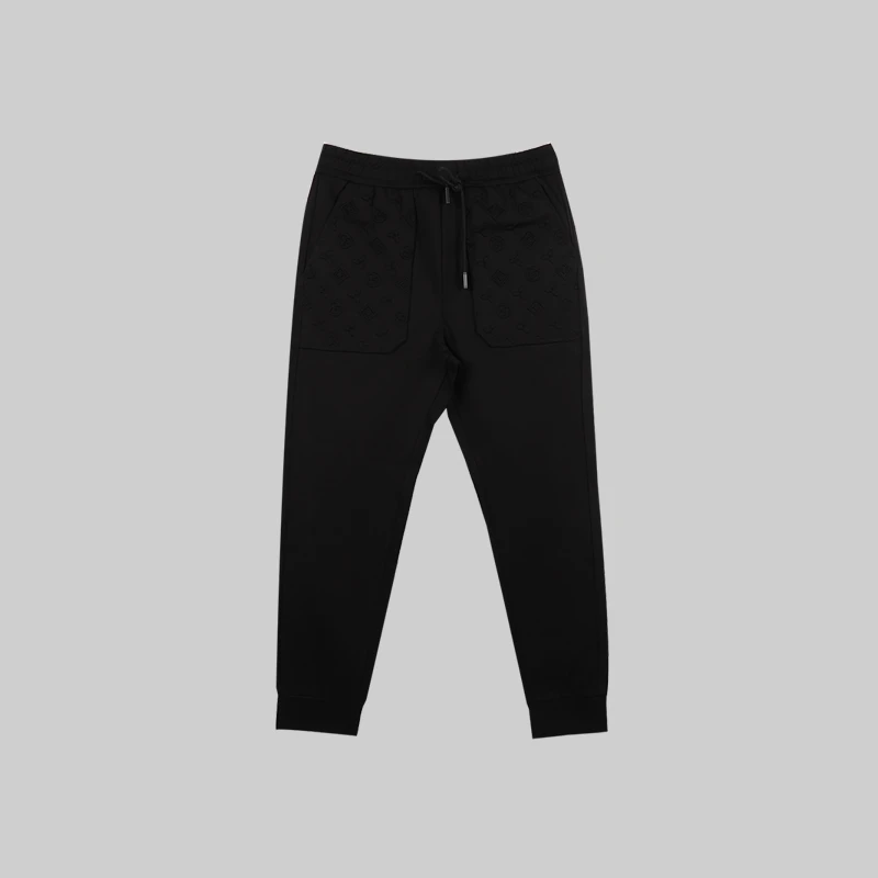 钢印口袋长裤休闲裤