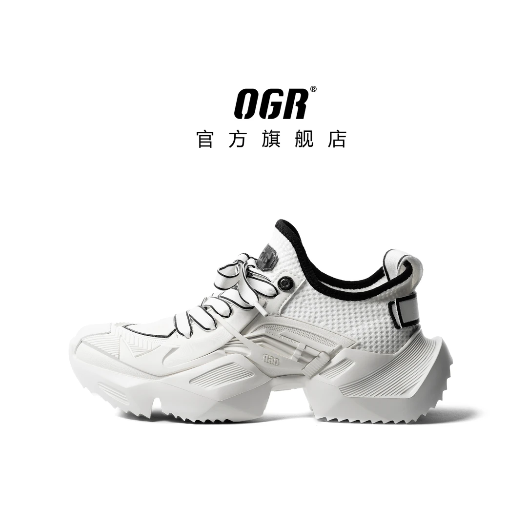 OGR【精选专属】素描机甲鞋光变潮流老爹鞋四季透气运动休闲百搭