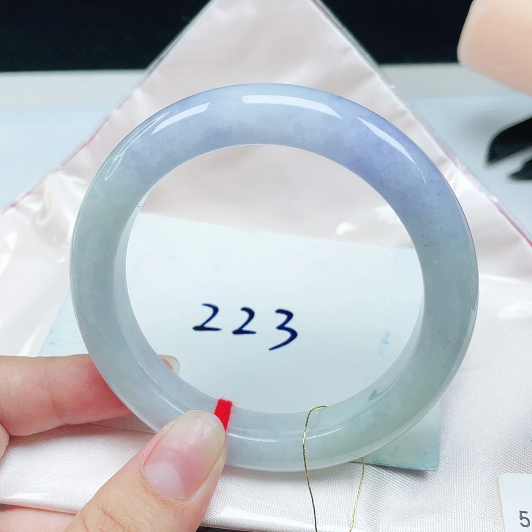 大****翡翠未镶嵌手镯正圈55.8