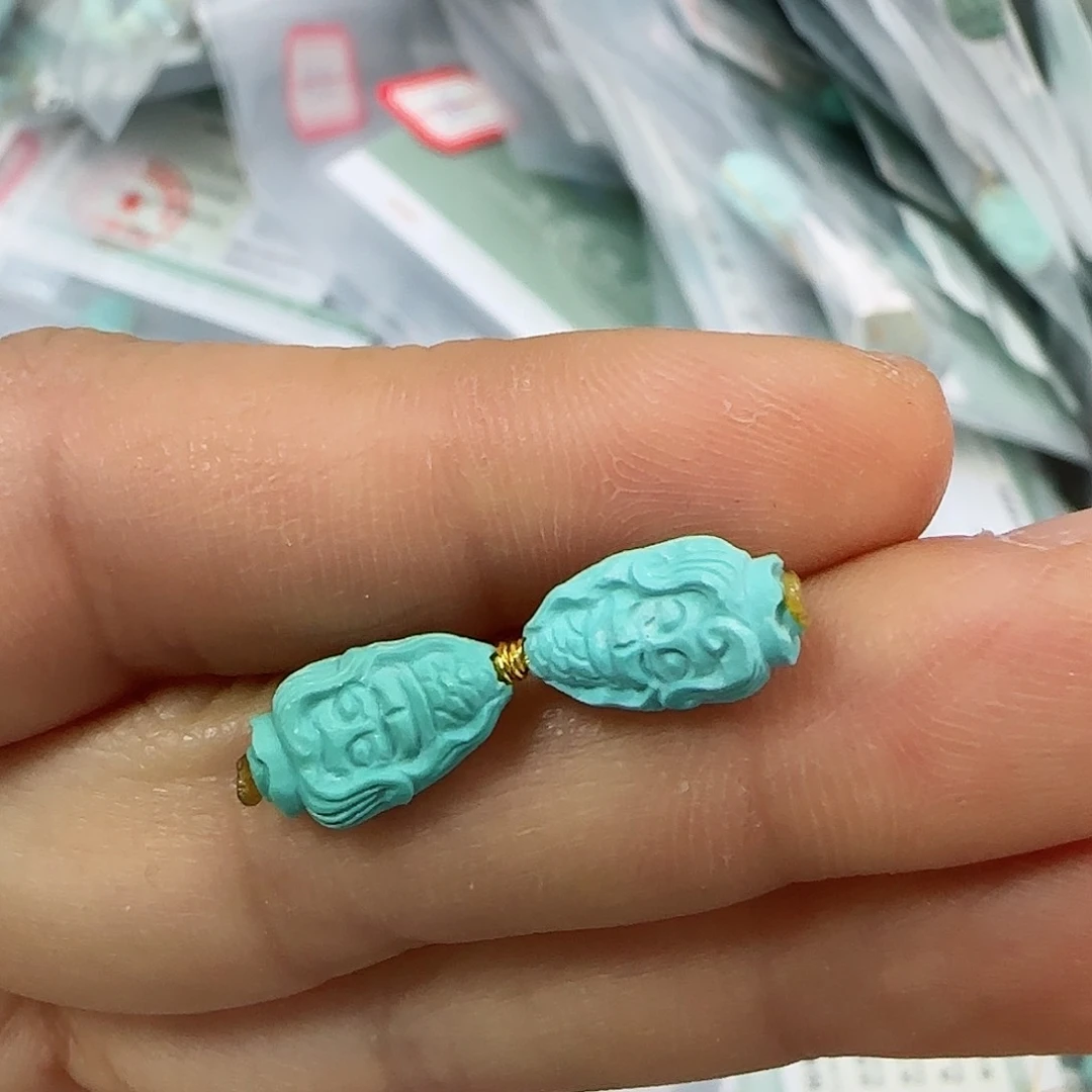 绿松石珠宝半成品未镶嵌